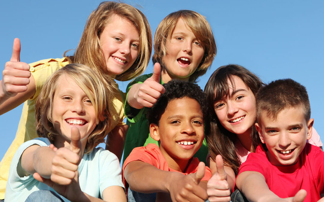 group of happy youth club