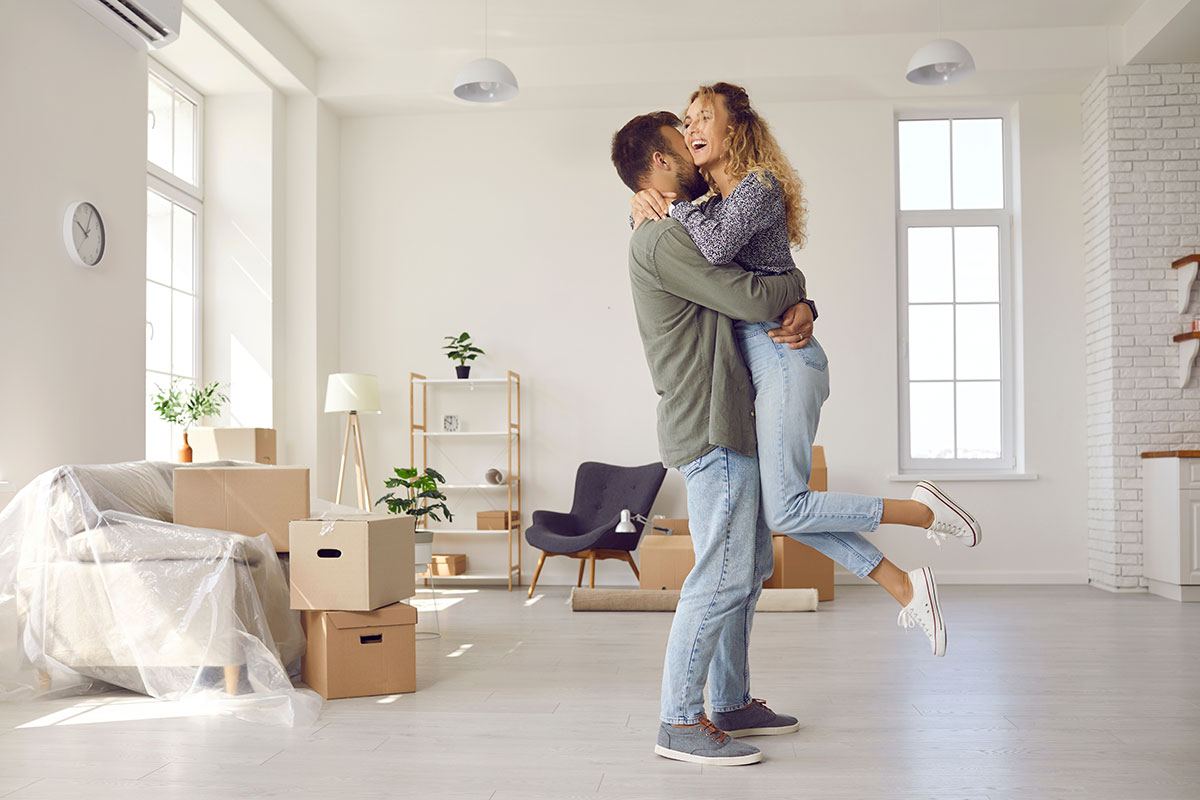 married couple new home